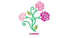 Laden Sie das Bild in den Galerie-Viewer, Roses embroidery designs - Flower embroidery design machine embroidery pattern - Floral embroidery file - instant embroidery download dst
