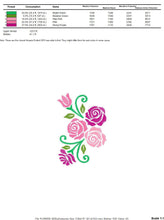 Charger l&#39;image dans la galerie, Roses embroidery designs - Flower embroidery design machine embroidery pattern - Floral embroidery file - instant embroidery download dst
