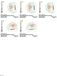 Sheep with rainbow embroidery design - Rainbow embroidery designs machine embroidery pattern - baby girl embroidery file newborn embroidery