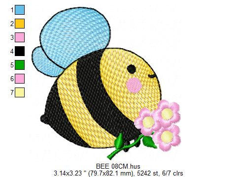Bee embroidery design - Honey Bees embroidery designs machine embroidery pattern - Baby girl embroidery - honey bee design - Save the bees
