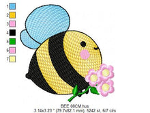 Load image into Gallery viewer, Bee embroidery design - Honey Bees embroidery designs machine embroidery pattern - Baby girl embroidery - honey bee design - Save the bees
