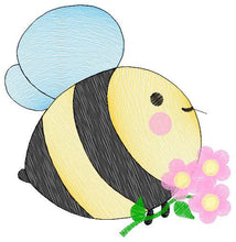 Load image into Gallery viewer, Bee embroidery design - Honey Bees embroidery designs machine embroidery pattern - Baby girl embroidery - honey bee design - Save the bees
