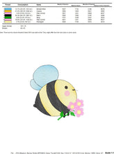 Carica l&#39;immagine nel visualizzatore di Gallery, Bee embroidery design - Honey Bees embroidery designs machine embroidery pattern - Baby girl embroidery - honey bee design - Save the bees
