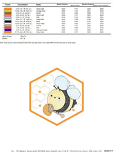 Load image into Gallery viewer, Bee embroidery design - Honey Bee embroidery designs machine embroidery pattern - Baby girl embroidery file - honey bee design pes jef hus
