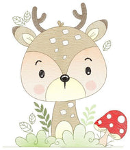 Cargar imagen en el visor de la galería, Deer embroidery design - Animal embroidery designs machine embroidery pattern - Florest embroidery file - Baby boy embroidery Woodland pes
