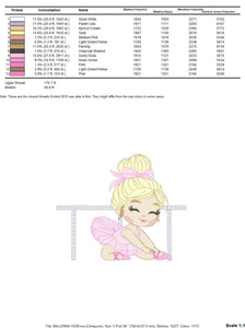 Ballerina embroidery designs - Ballet dancer embroidery design machine embroidery pattern - baby girl embroidery file - instant download jef