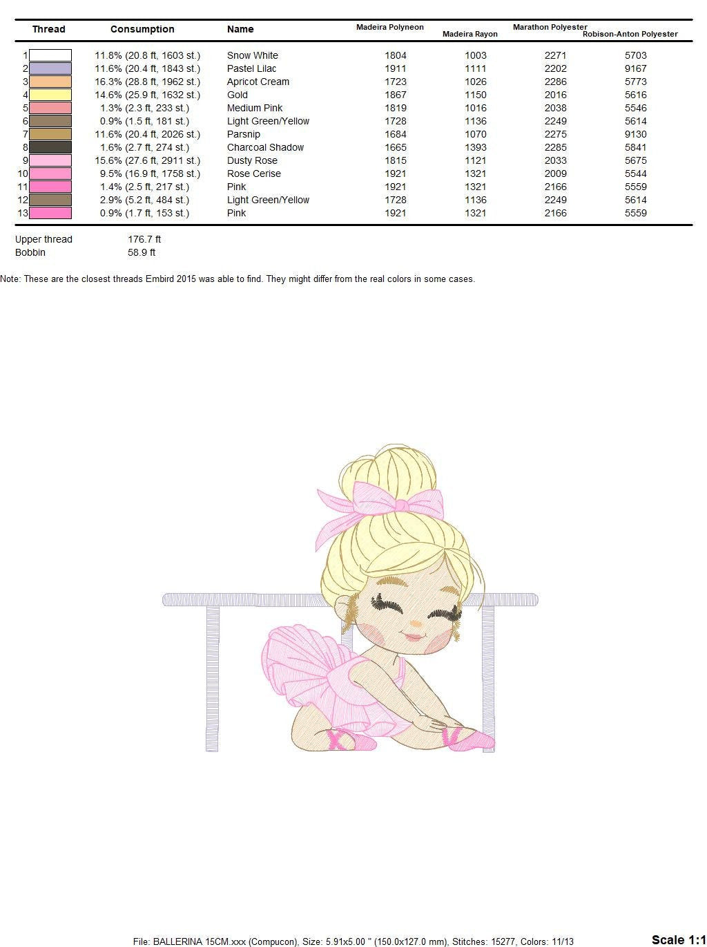 Ballerina embroidery designs - Ballet dancer embroidery design machine embroidery pattern - baby girl embroidery file - instant download jef