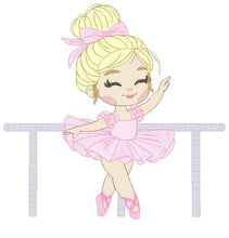 Carica l&#39;immagine nel visualizzatore di Gallery, Ballerina embroidery designs - Ballet dancer embroidery design machine embroidery pattern - baby girl embroidery file - instant download pes
