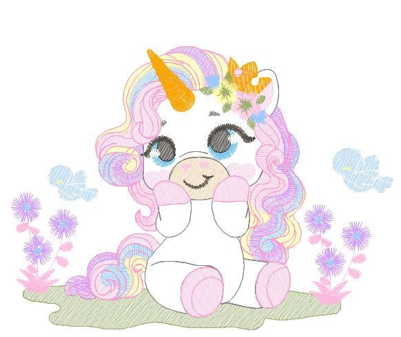 Unicorn embroidery designs - Baby Girl embroidery design machine embroidery pattern - Unicorns embroidery file - Fairy tale magical Fantasy