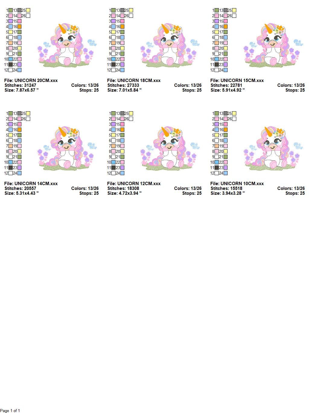 Unicorn embroidery designs - Baby Girl embroidery design machine embroidery pattern - Unicorns embroidery file - Fairy tale magical Fantasy