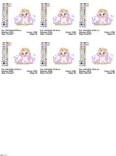 Carica l&#39;immagine nel visualizzatore di Gallery, Unicorn embroidery designs - Baby Girl embroidery design machine embroidery pattern - Unicorns embroidery file - Fairy tale magical Fantasy
