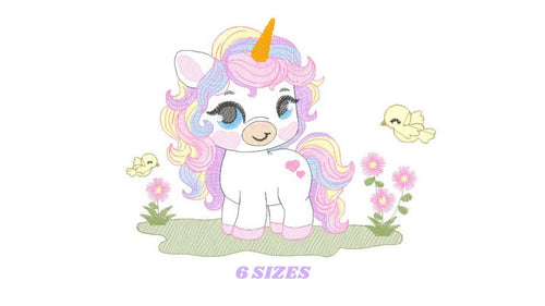 Unicorn embroidery designs - Baby Girl embroidery design machine embroidery pattern - Unicorns embroidery file - Fairy tale magical Fantasy