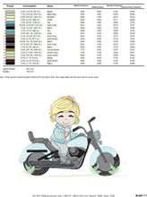 Carica l&#39;immagine nel visualizzatore di Gallery, Boy with bike embroidery designs - Baby Boy embroidery design machine embroidery pattern - Motorcycle Chopper Scooter Hog Motorcyclist pes
