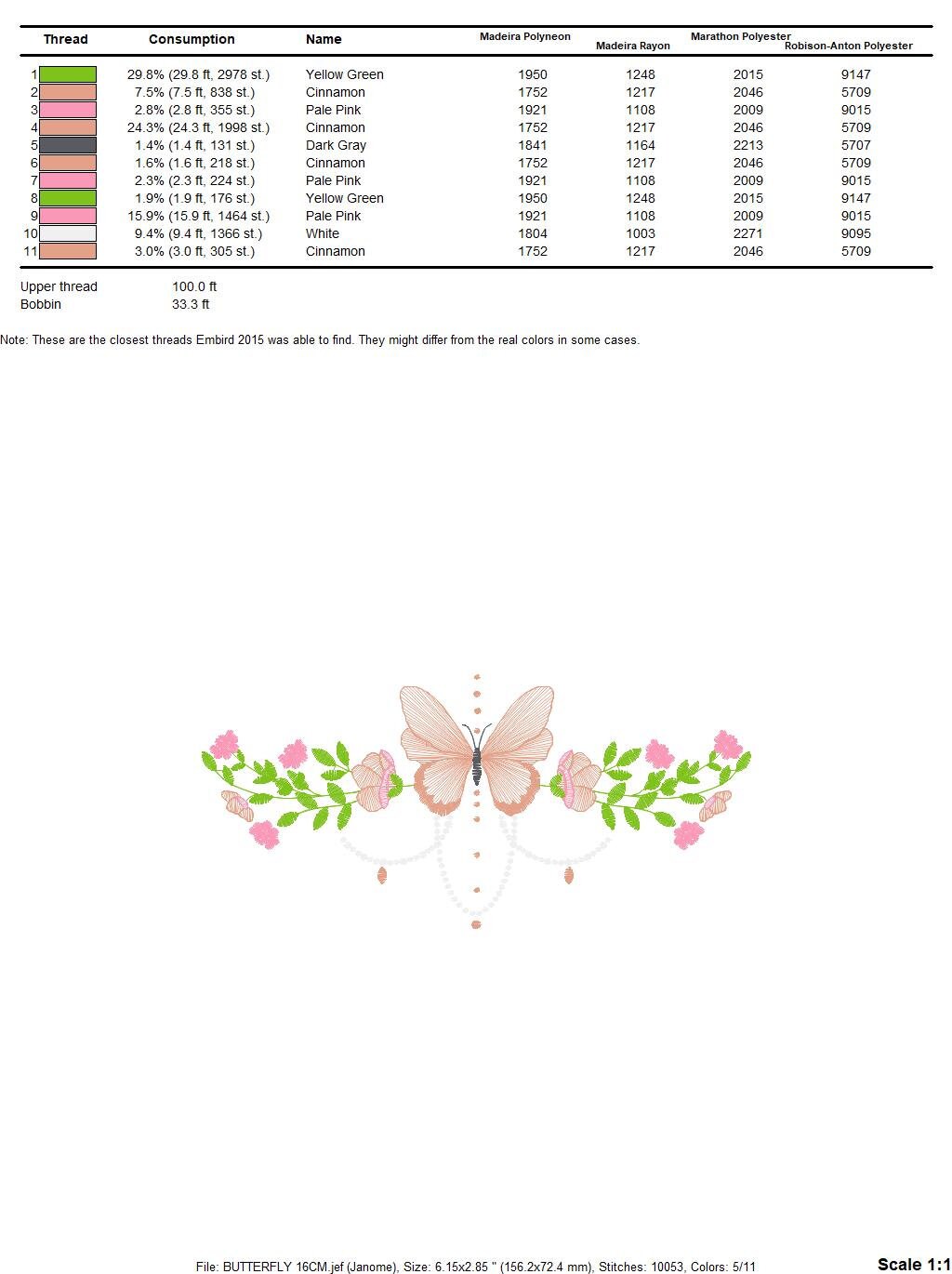 Butterfly embroidery designs - Flower line embroidery design machine embroidery pattern - Flowers embroidery file - instant download towel