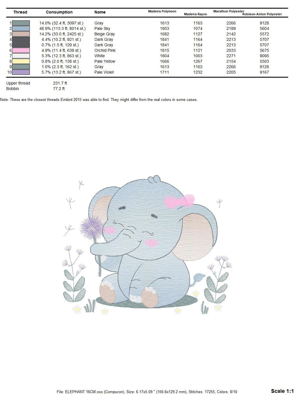Elephant embroidery designs - Safari Animal embroidery design machine embroidery pattern - Baby girl embroidery file - instant download pes