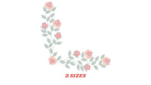 Load image into Gallery viewer, Heart with roses embroidery designs - Flower embroidery design machine embroidery pattern - Monogram Frame embroidery file - pes jef vip vp3
