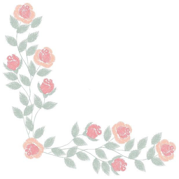 Heart with roses embroidery designs - Flower embroidery design machine embroidery pattern - Monogram Frame embroidery file - pes jef vip vp3