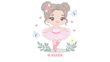 Carica l&#39;immagine nel visualizzatore di Gallery, Ballerina embroidery designs - Ballet dancer embroidery design machine embroidery pattern - Baby girl embroidery file - instant download pes
