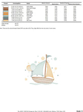 Load image into Gallery viewer, Boat embroidery designs - Sailboat embroidery design machine embroidery pattern - Nautical Baby boy embroidery file - jef instant download
