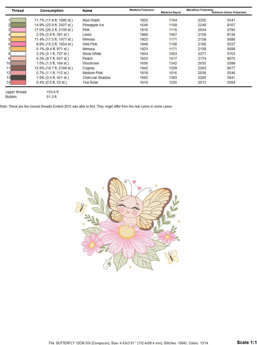 Butterfly embroidery designs - Flowers embroidery design machine embroidery pattern - Kitchen towel embroidery file - instant download pes