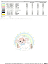 Cargar imagen en el visor de la galería, Sheep with rainbow embroidery design - Rainbow embroidery designs machine embroidery pattern - baby boy embroidery file newborn embroidery
