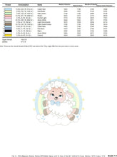 Cargar imagen en el visor de la galería, Sheep with rainbow embroidery design - Rainbow embroidery designs machine embroidery pattern - baby girl embroidery file newborn embroidery
