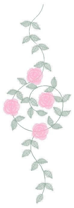 Flowers embroidery designs - Roses embroidery design machine embroidery pattern - Monogram embroidery file - instant download towels pes jef