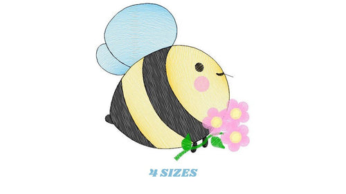 Bee embroidery design - Honey Bees embroidery designs machine embroidery pattern - Baby girl embroidery - honey bee design - Save the bees