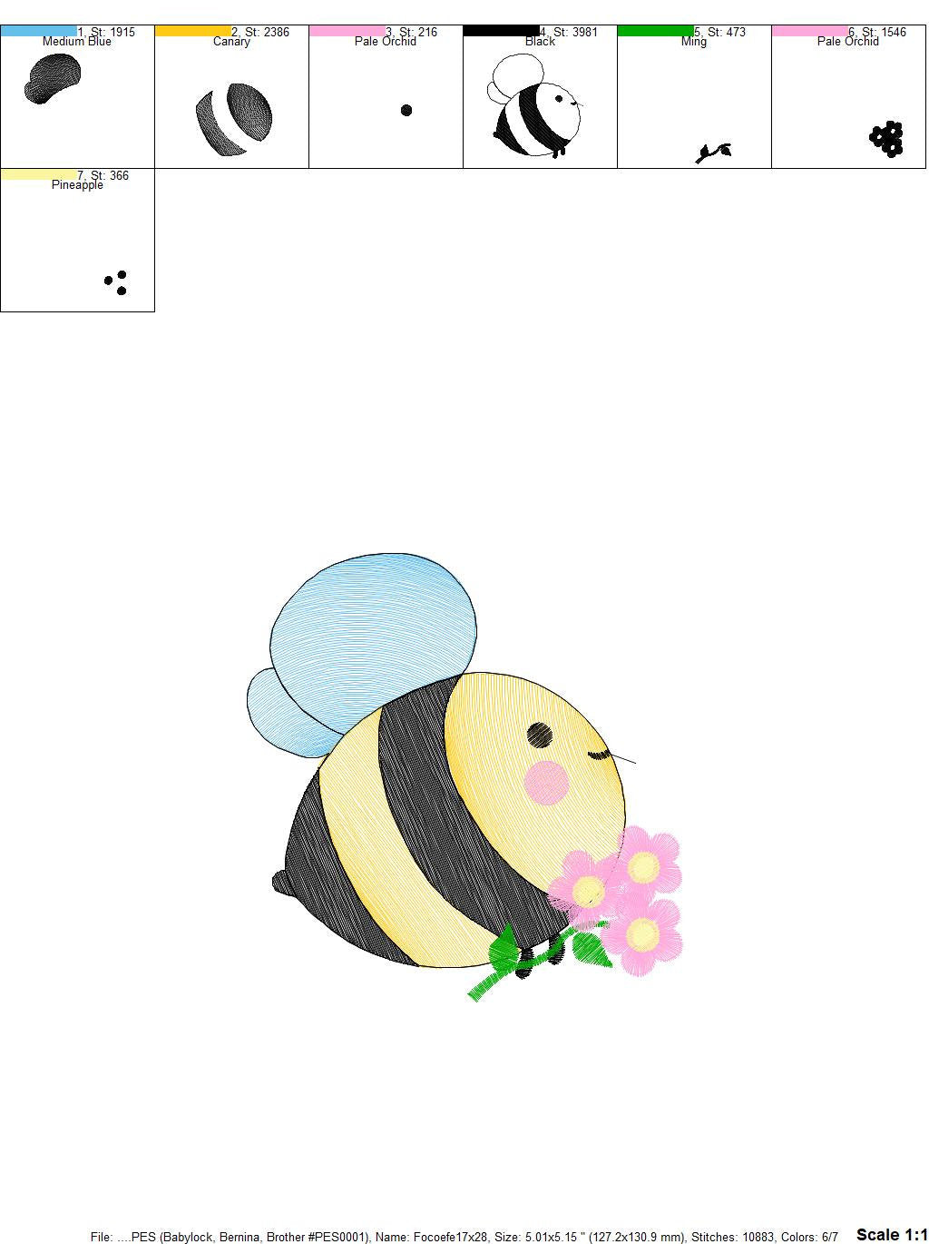 Bee embroidery design - Honey Bees embroidery designs machine embroidery pattern - Baby girl embroidery - honey bee design - Save the bees