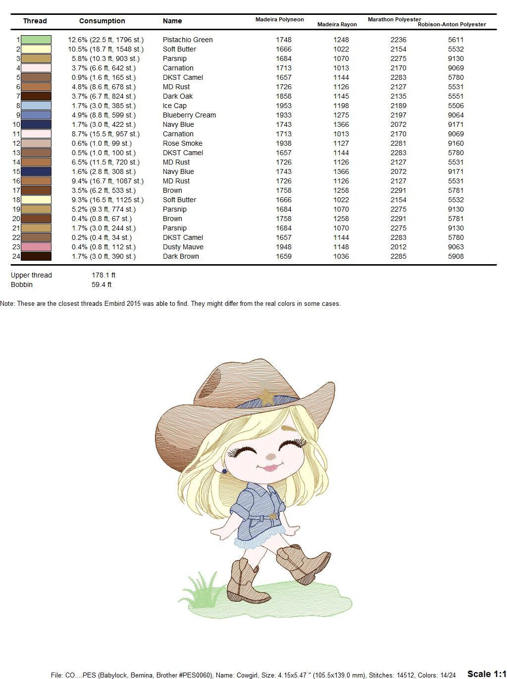 Cowgirl embroidery designs - Cowboy embroidery design machine embroidery pattern - Baby girl embroidery file - Farm cowboy hat wrangler