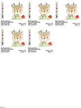 Cargar imagen en el visor de la galería, Deer embroidery design - Animal embroidery designs machine embroidery pattern - Florest embroidery file - Baby boy embroidery Woodland pes
