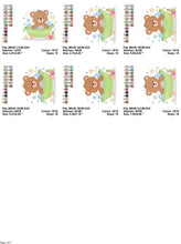 Carica l&#39;immagine nel visualizzatore di Gallery, Bathing Bear embroidery designs - Baby boy embroidery design machine embroidery pattern - Bear with soap bubbles tub embroidery download jef
