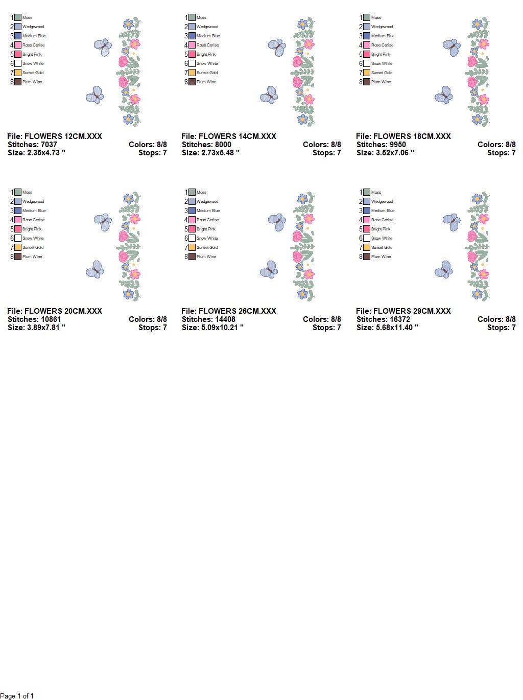 Flower garden embroidery designs - Roses embroidery design machine embroidery pattern - Kitchen towel embroidery file - instant download pes
