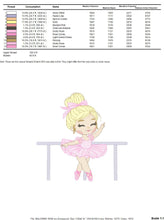 Cargar imagen en el visor de la galería, Ballerina embroidery designs - Ballet dancer embroidery design machine embroidery pattern - baby girl embroidery file - instant download pes
