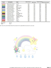 Cargar imagen en el visor de la galería, Rainbow embroidery design - Star rain and cloud embroidery design machine embroidery pattern - Baby girl embroidery file - instant download
