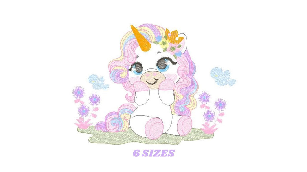 Unicorn embroidery designs - Baby Girl embroidery design machine embroidery pattern - Unicorns embroidery file - Fairy tale magical Fantasy