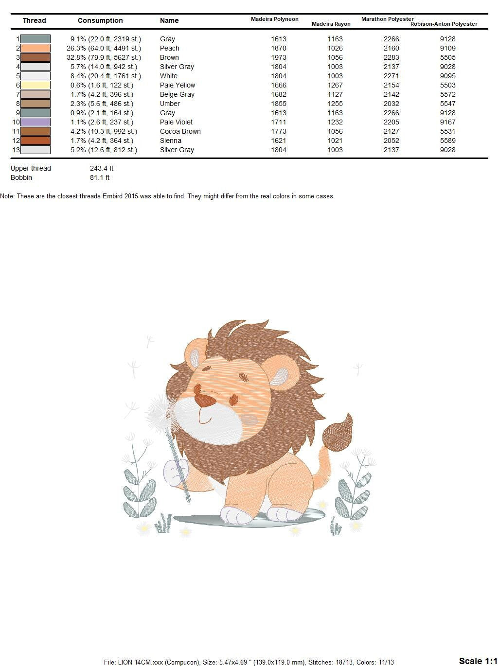 Lion embroidery designs - Safari animal embroidery design machine embroidery pattern - Baby boy embroidery - Lion with flower embroidery pes