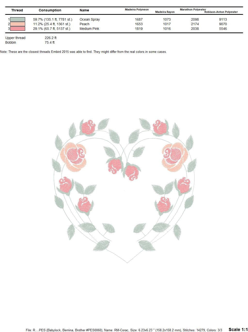 Heart with roses embroidery designs - Flower embroidery design machine embroidery pattern - Monogram Frame embroidery file - pes jef vip hus