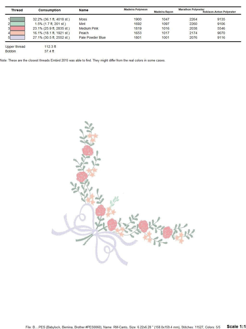 Flowers Corner embroidery designs - Kitchen Towel embroidery design machine embroidery pattern - Roses embroidery file - Roses Bouquet pes