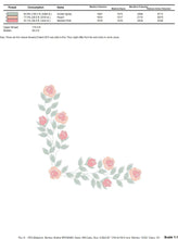 Laden Sie das Bild in den Galerie-Viewer, Heart with roses embroidery designs - Flower embroidery design machine embroidery pattern - Monogram Frame embroidery file - pes jef vip vp3
