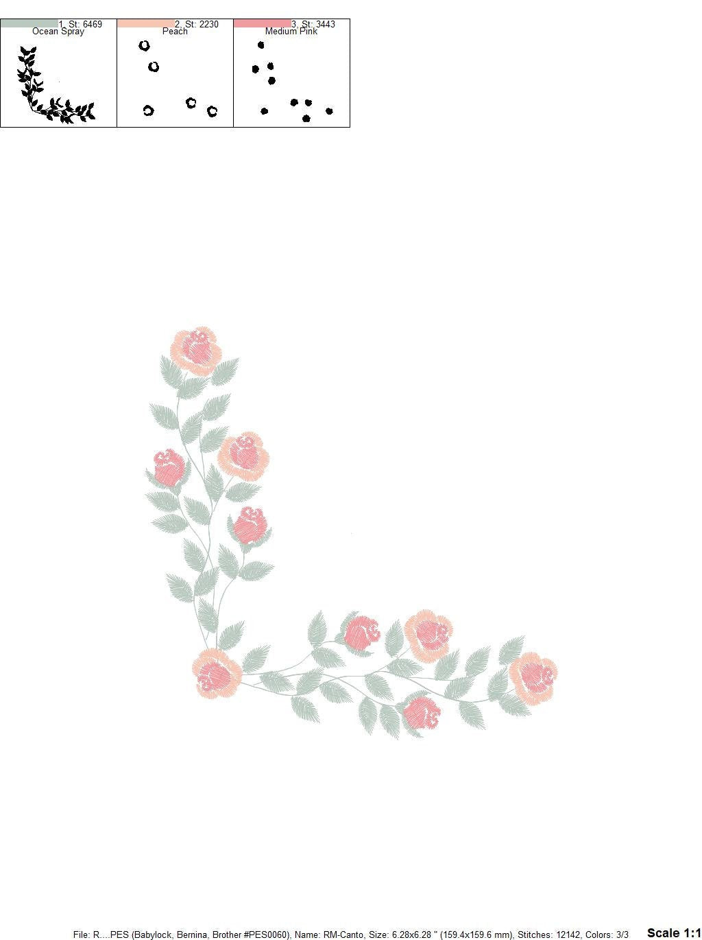 Heart with roses embroidery designs - Flower embroidery design machine embroidery pattern - Monogram Frame embroidery file - pes jef vip vp3