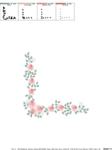 Load image into Gallery viewer, Roses Corner embroidery designs - Flower embroidery design machine embroidery pattern - Floral Frame embroidery file - instant download pes
