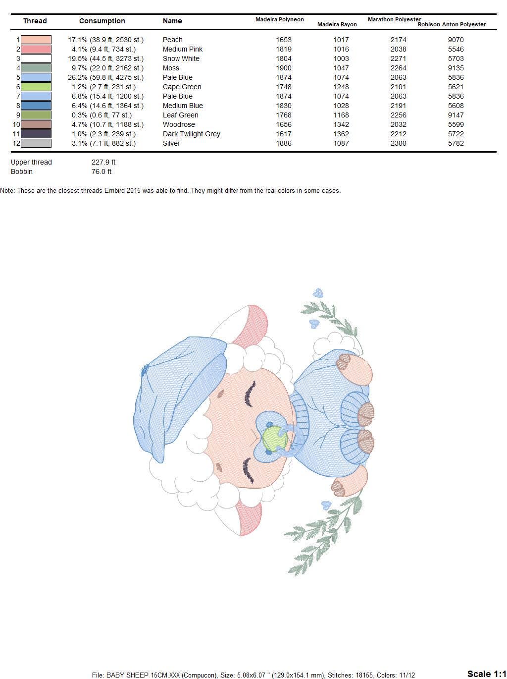 Baby boy Sheep embroidery design - Lamb with cap machine embroidery pattern - Baby boy file - Instant digital download pes jef dst hus