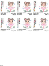 Cargar imagen en el visor de la galería, Ballerina embroidery designs - Ballet dancer embroidery design machine embroidery pattern - Baby girl embroidery file - instant download pes
