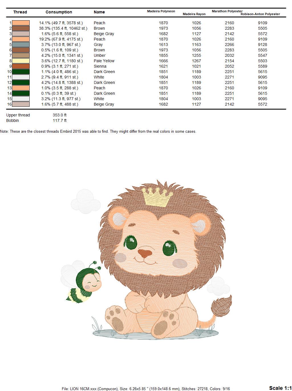 Lion embroidery designs - Safari animal embroidery design machine embroidery pattern - Lion King embroidery file - instant download pes jef