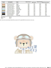 Load image into Gallery viewer, Bear Pilot embroidery designs - Plane embroidery design machine embroidery pattern - Teddy bear embroidery - Pilot Bear - instant download
