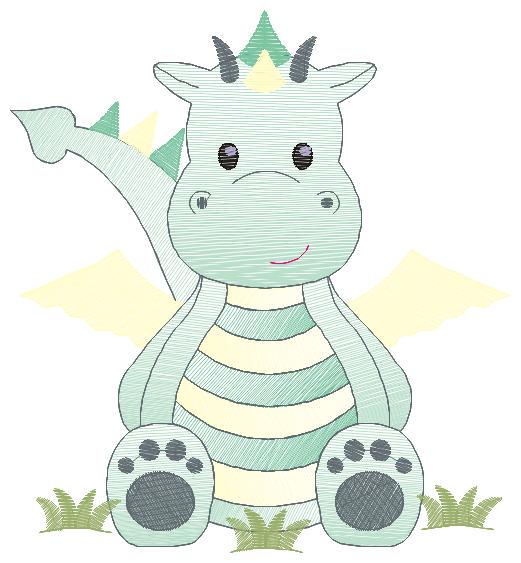 Dragon embroidery designs - Flying Dragon embroidery design machine embroidery pattern - Baby boy embroidery file - instant download pes jef