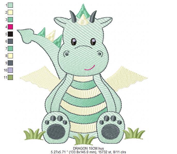 Dragon embroidery designs - Flying Dragon embroidery design machine embroidery pattern - Baby boy embroidery file - instant download pes jef