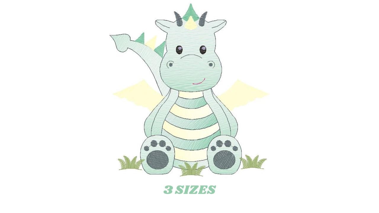 Dragon embroidery designs - Flying Dragon embroidery design machine embroidery pattern - Baby boy embroidery file - instant download pes jef