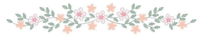 Flower line embroidery designs - Roses embroidery design machine embroidery pattern - Kitchen towel embroidery file - instant download pes